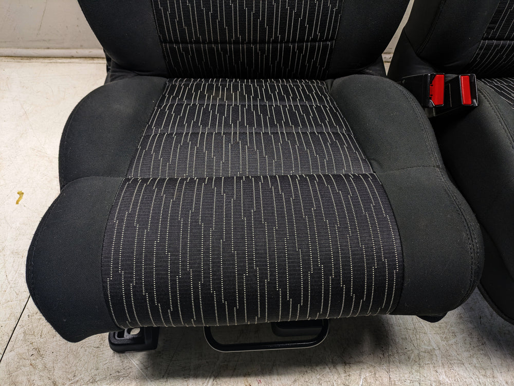 2013 - 2018 Jeep Wrangler Seats, Black Cloth, 2 Door JK w/ Easy Access #1349 | Picture # 4 | OEM Seats