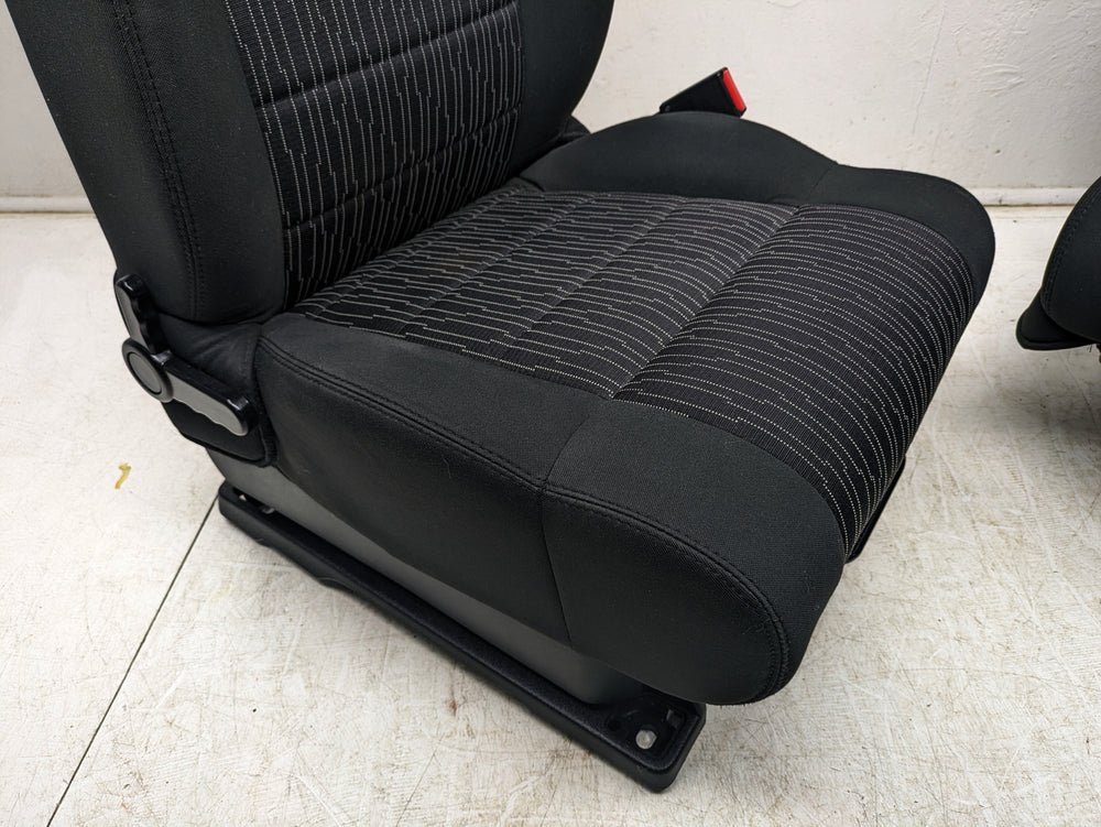 2013 - 2018 Jeep Wrangler Seats, Black Cloth, 2 Door JK w/ Easy Access #1349 | Picture # 8 | OEM Seats