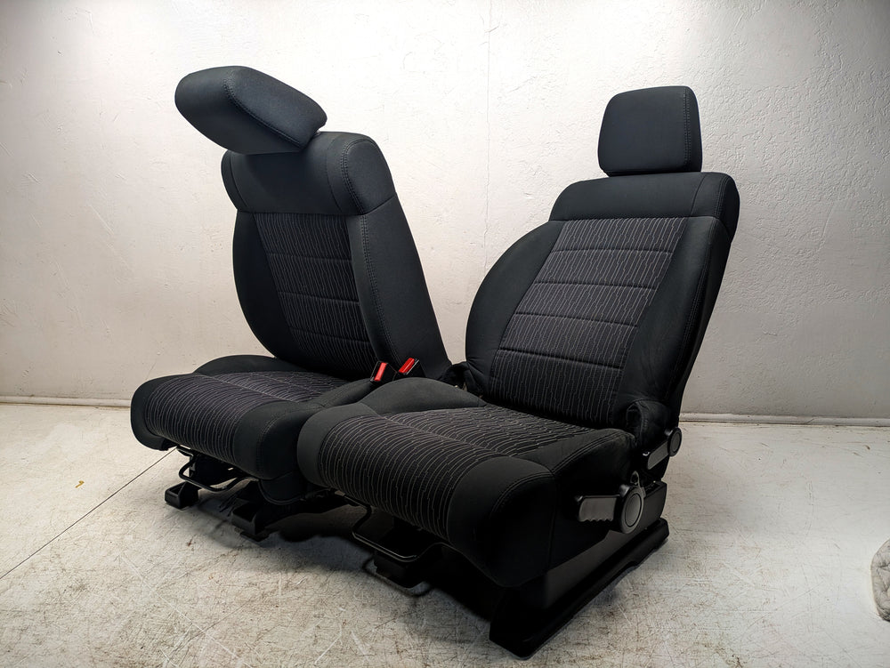 2013 - 2018 Jeep Wrangler Seats, Black Cloth, 2 Door JK w/ Easy Access #1349 | Picture # 10 | OEM Seats