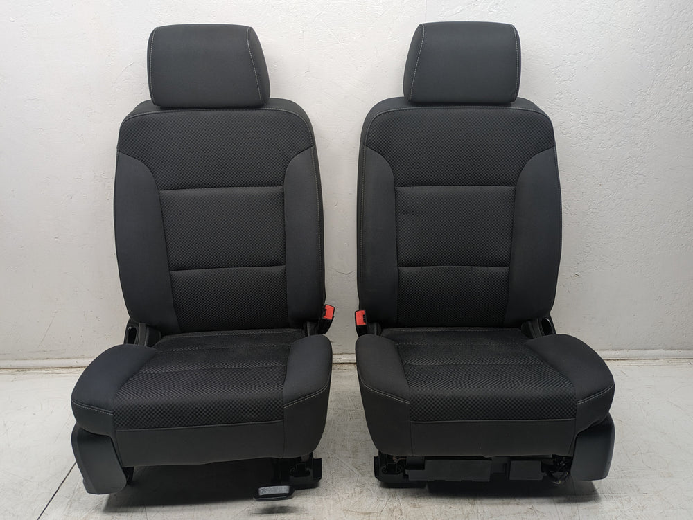 2014 - 2019 GMC Sierra Chevy Silverado Seats, Black Cloth, Powered Driver #1348 | Picture # 3 | OEM Seats