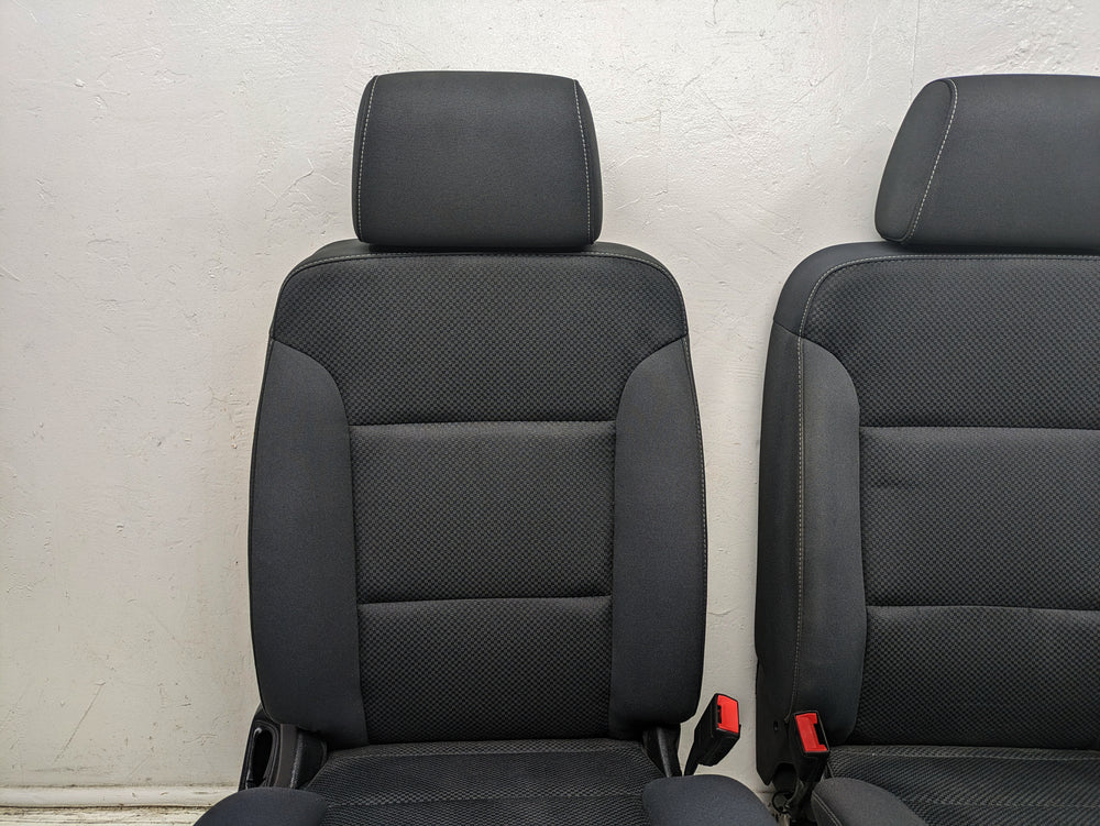 2014 - 2019 GMC Sierra Chevy Silverado Seats, Black Cloth, Powered Driver #1348 | Picture # 4 | OEM Seats