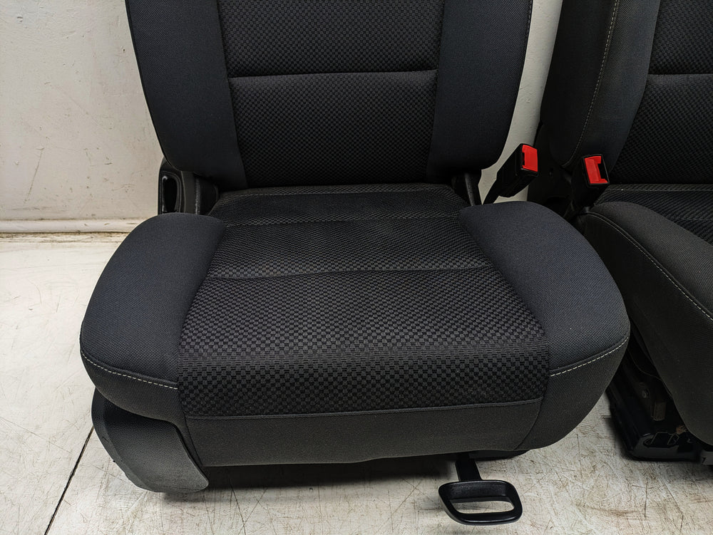 2014 - 2019 GMC Sierra Chevy Silverado Seats, Black Cloth, Powered Driver #1348 | Picture # 6 | OEM Seats