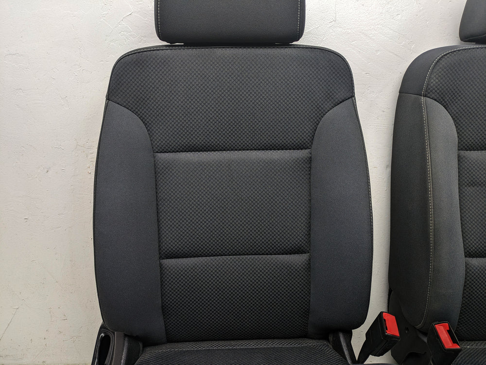 2014 - 2019 GMC Sierra Chevy Silverado Seats, Black Cloth, Powered Driver #1348 | Picture # 8 | OEM Seats