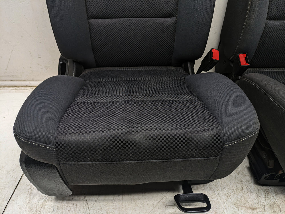 2014 - 2019 GMC Sierra Chevy Silverado Seats, Black Cloth, Powered Driver #1348 | Picture # 10 | OEM Seats