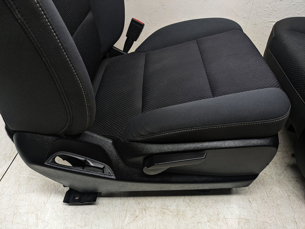 2014 - 2019 GMC Sierra Chevy Silverado Seats, Black Cloth, Powered Driver #1348 | Picture # 12 | OEM Seats