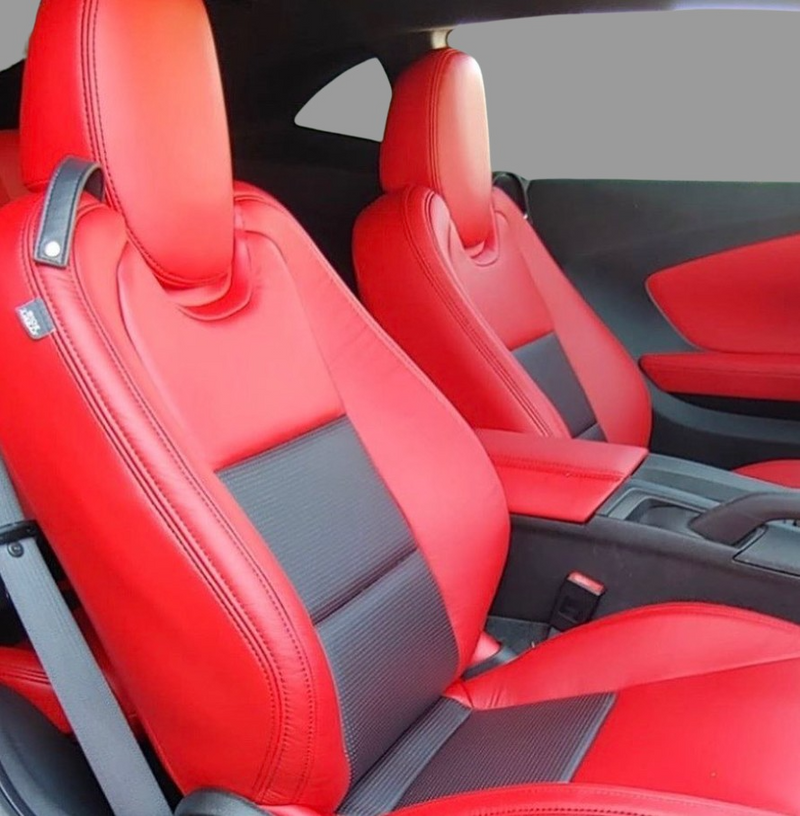 Custom Seat Build red with black inserts