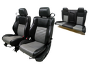 2008 - 2010 Dodge Challenger Seats, Front & Rear, Black & Gray Leather #1778 | Picture # 30 | OEM Seats
