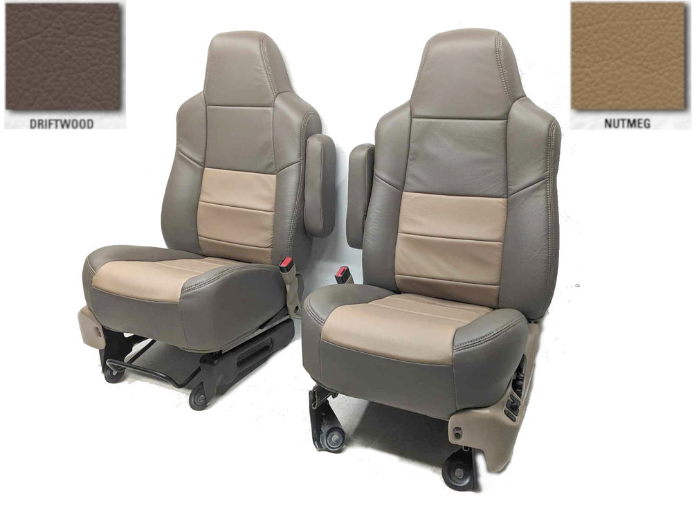 1999 - 2007 Ford Super Duty Seats, Made To Order Custom Leather, Fits F250 F350 & F450 | Picture # 6 | OEM Seats
