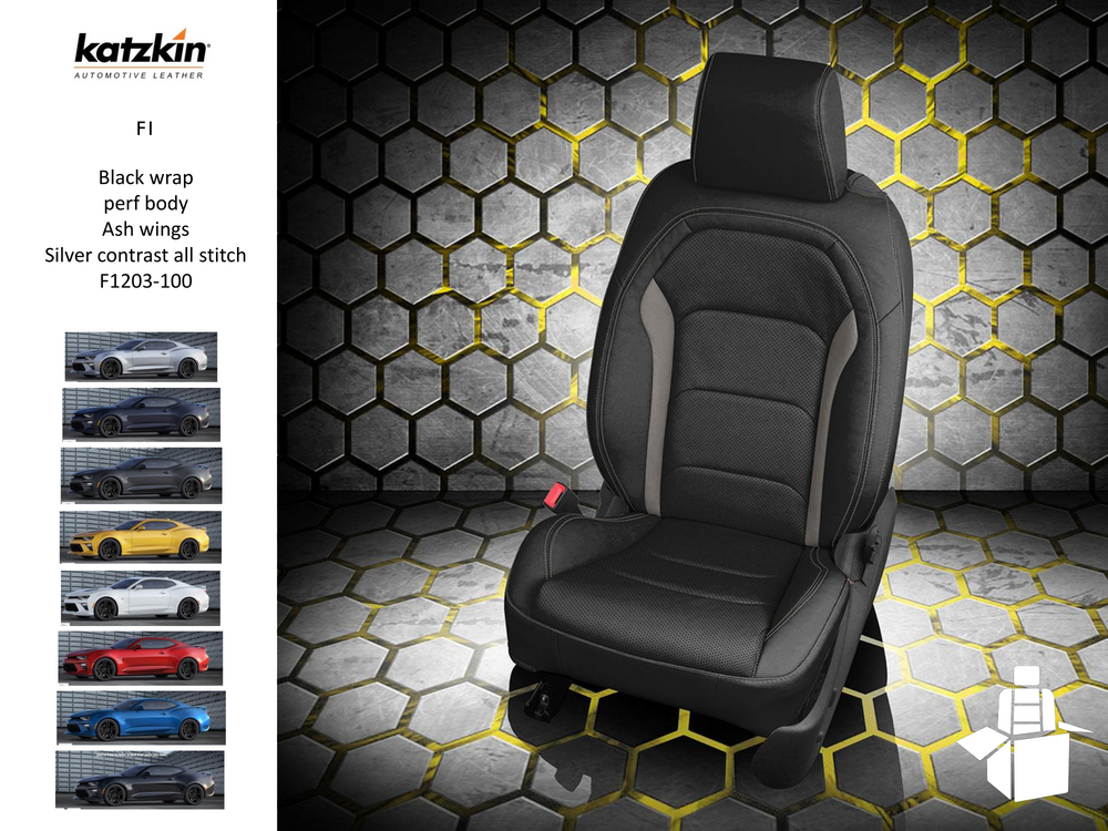 Custom Camaro Seats Chevy 6th Gen, Coupe or Convertible, 2016 - 2024 | Picture # 5 | OEM Seats