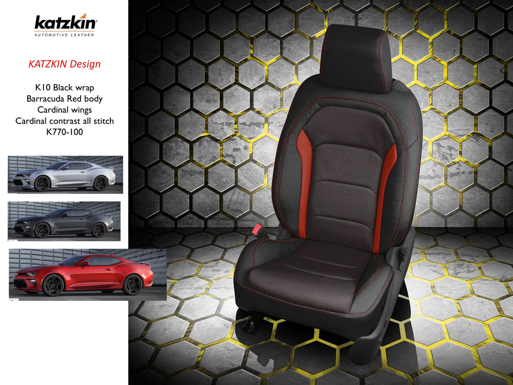 Custom Camaro Seats Chevy 6th Gen, Coupe or Convertible, 2016 - 2024 | Picture # 16 | OEM Seats