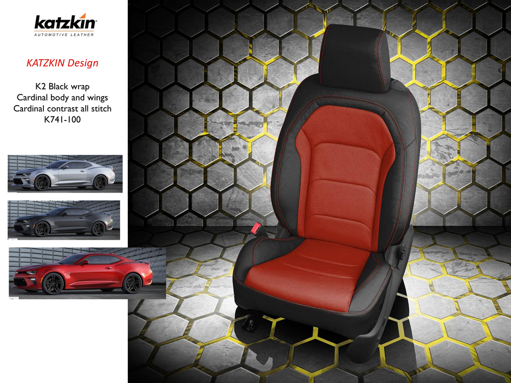 Custom Camaro Seats Chevy 6th Gen, Coupe or Convertible, 2016 - 2024 | Picture # 8 | OEM Seats