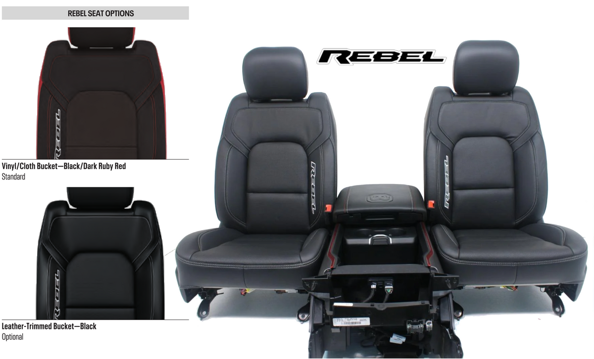 Ram Rebel Seat Options 