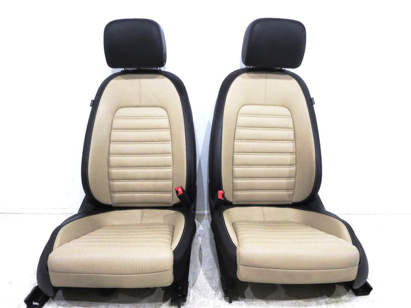  2016 Volkswagen CC Leatherette Front Seats Beige Black