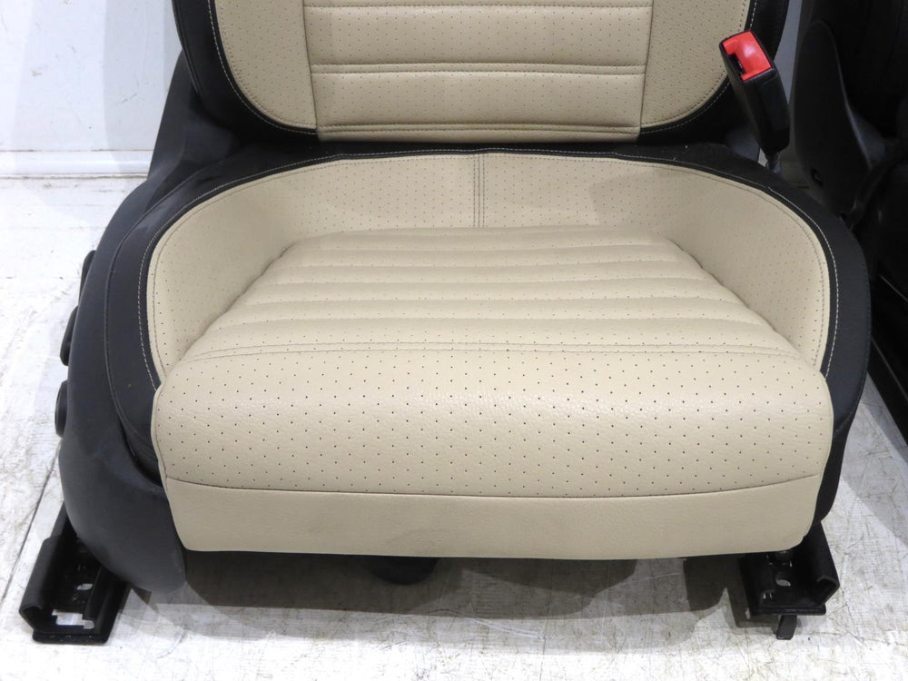2008 - 2016 VW CC Leatherette Front Seats Beige Black #0122k | Picture # 3 | OEM Seats