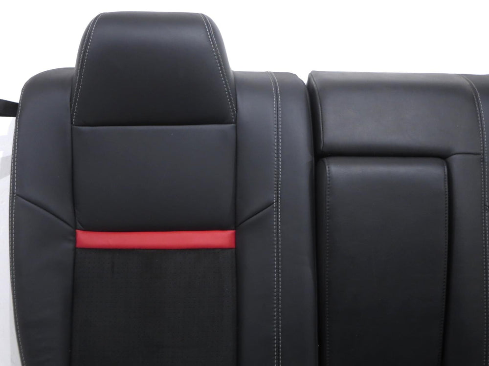 2008 - 2016 Dodge Challenger OEM Leather Rear Seat Dark Slate Grey w/ Stripe #01186 | Picture # 6 | OEM Seats