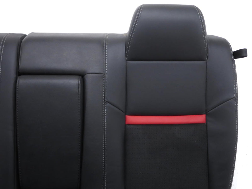 2008 - 2016 Dodge Challenger OEM Leather Rear Seat Dark Slate Grey w/ Stripe #01186 | Picture # 7 | OEM Seats
