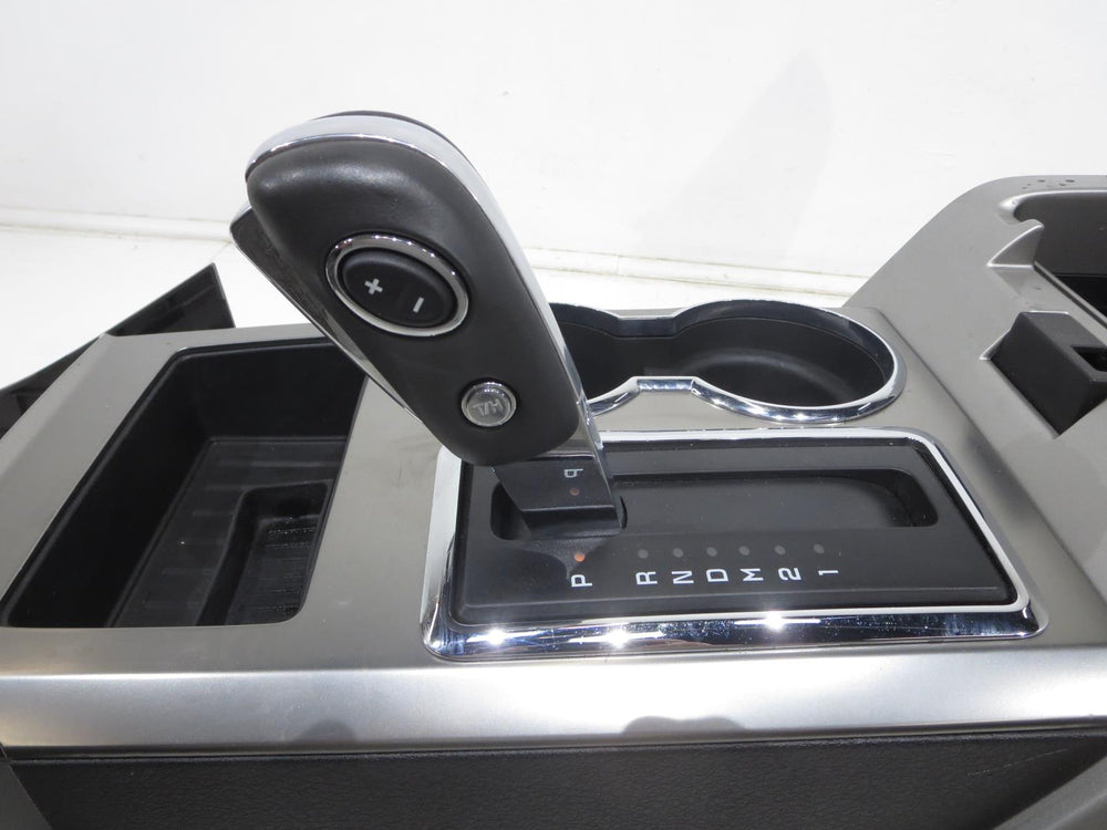 2009 - 2014 Ford F150 Flow Through Center Console Ebony #01128 | Picture # 10 | OEM Seats
