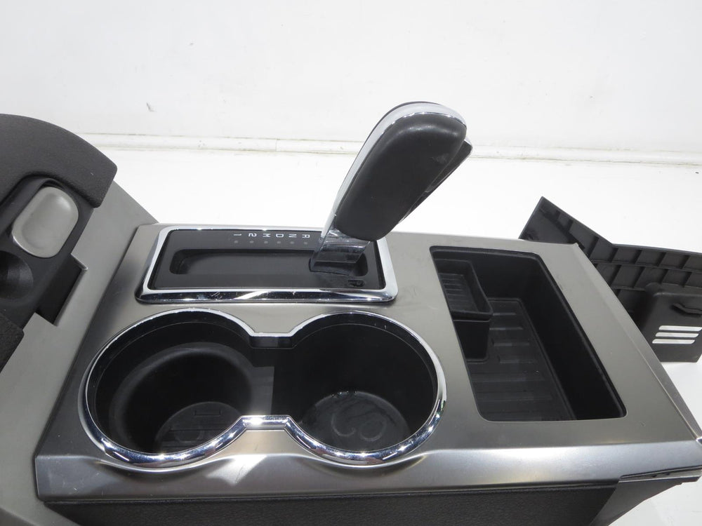 2009 - 2014 Ford F150 Flow Through Center Console Ebony #01128 | Picture # 11 | OEM Seats