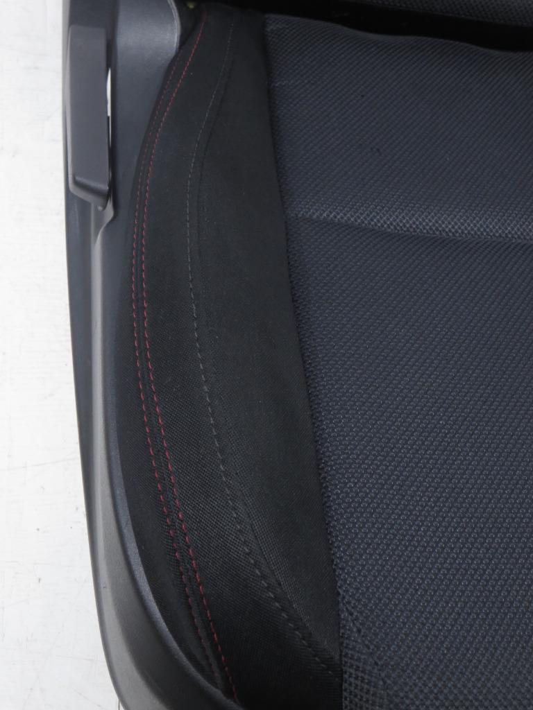 2015 - 2019 Subaru WRX Sport Cloth Black Front Seats with Red Stitching #7354i | Picture # 9 | OEM Seats