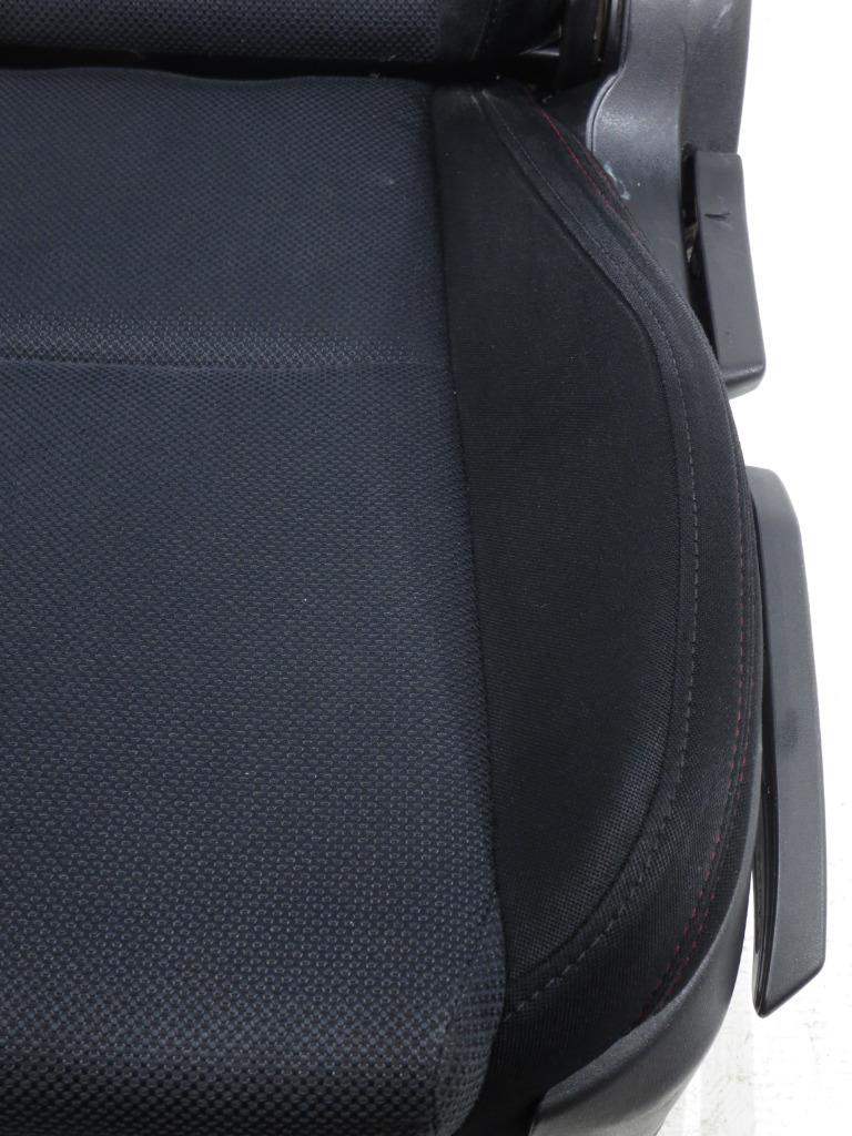 2015 - 2019 Subaru WRX Sport Cloth Black Front Seats with Red Stitching #7354i | Picture # 10 | OEM Seats
