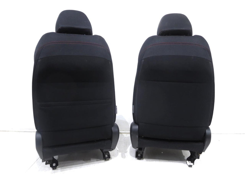 2015 - 2019 Subaru WRX Sport Cloth Black Front Seats with Red Stitching #7354i | Picture # 14 | OEM Seats