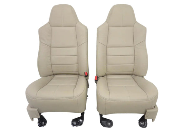 2010 Camel Leather Custom Ford Super Duty F250 Seats