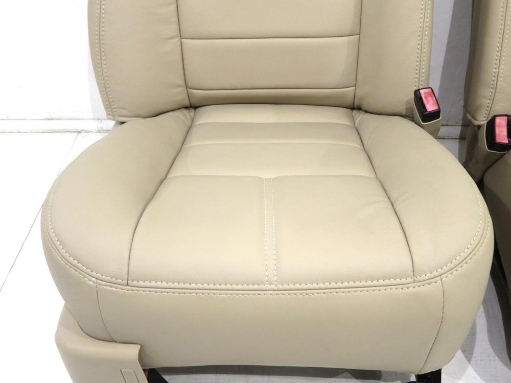 2008 - 2010 Ford Super Duty F350 F250 Seats Camel Leather Custom #0008 | Picture # 3 | OEM Seats