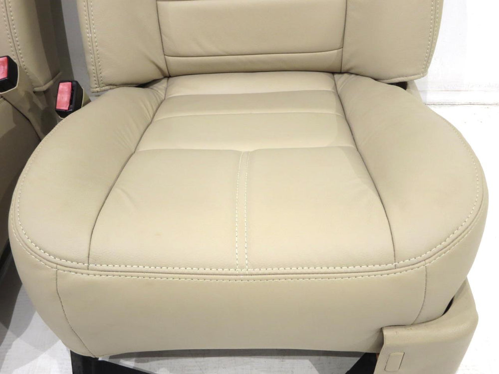 2008 - 2010 Ford Super Duty F350 F250 Seats Camel Leather Custom #0008 | Picture # 4 | OEM Seats