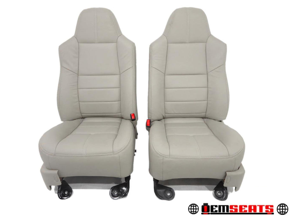 2008 - 2010 New Stone Leather Custom Ford Super Duty F250 Seats #0009 | Picture # 1 | OEM Seats