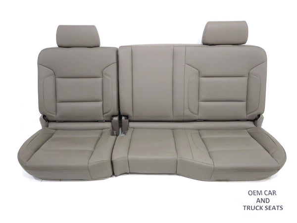 2018 Chevy Silverado Tan Rear Seat