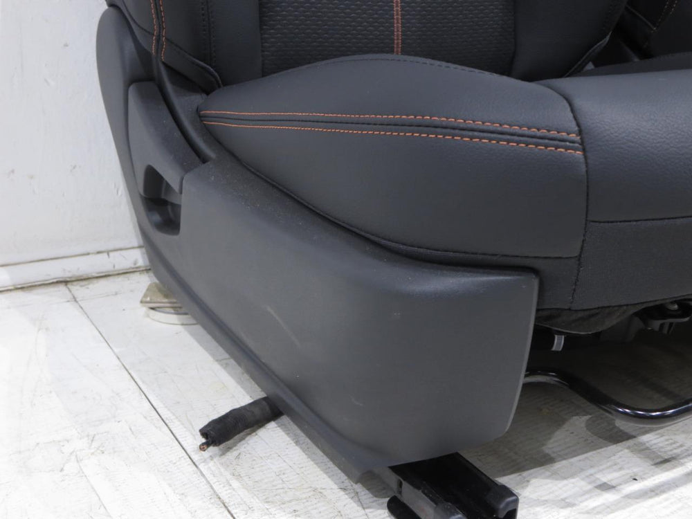 2019 - 2023 Nissan Altima 2.5SR Seats Black Leather w/ Cloth Orange Stitch #919I | Picture # 7 | OEM Seats