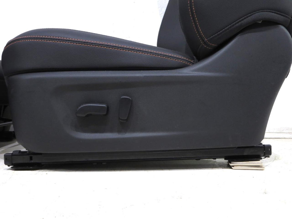 2019 - 2023 Nissan Altima 2.5SR Seats Black Leather w/ Cloth Orange Stitch #919I | Picture # 10 | OEM Seats