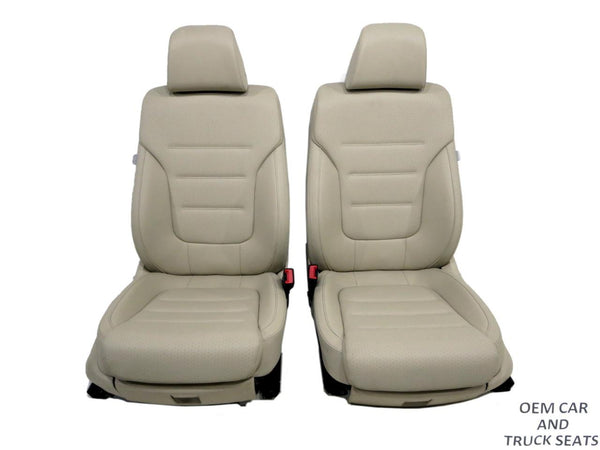 2018 Volkswagen Touareg Front Seats Cornsilk Beige
