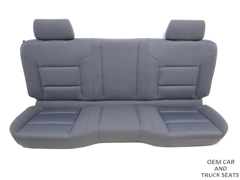 2014 - 2019 Chevy Silverado Sierra Rear Seat Grey Cloth #0673i | Picture # 1 | OEM Seats