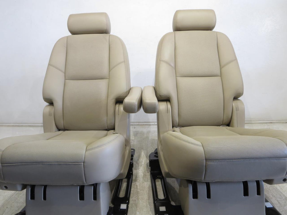 2007 - 2014 GM Tan Escalade Yukon Second Row Bucket Seats #028i | Picture # 9 | OEM Seats