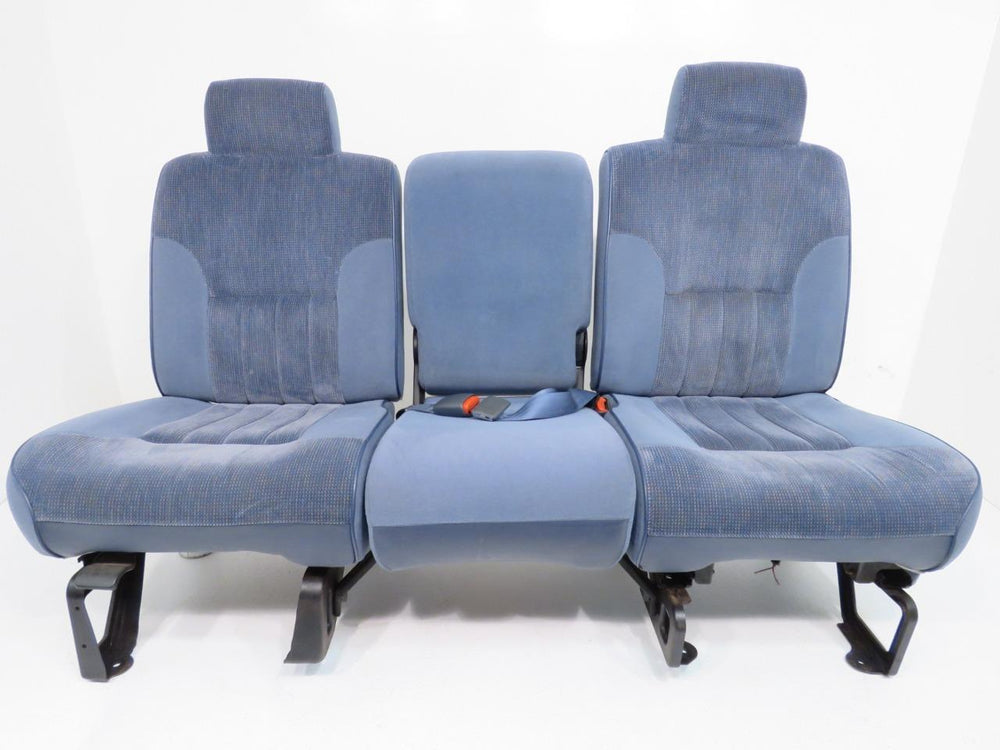 Dodge Ram Powered Blue Cloth 40/20/40 Split Bench Seat 1994 1995 1996 1997 1998 1999 2000 2001 2002 | Picture # 19 | OEM Seats