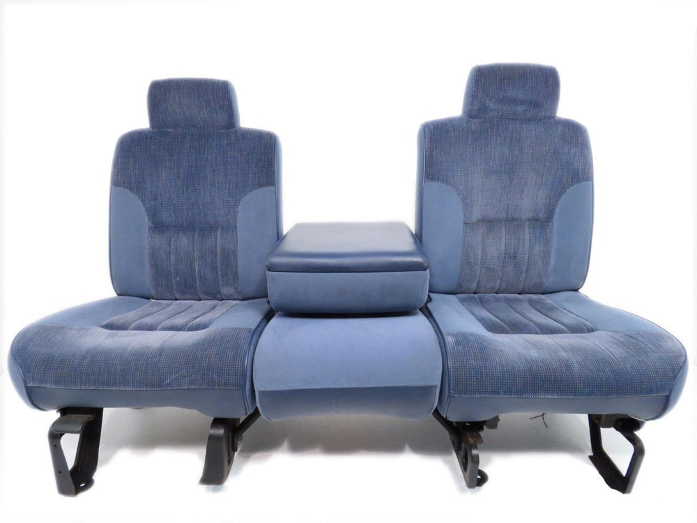Dodge Ram Powered Blue Cloth 40/20/40 Split Bench Seat 1994 1995 1996 1997 1998 1999 2000 2001 2002 | Picture # 1 | OEM Seats