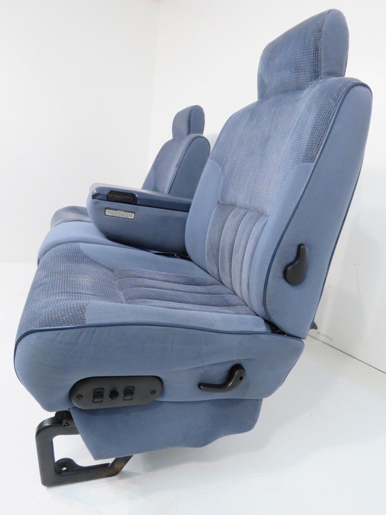 Dodge Ram Powered Blue Cloth 40/20/40 Split Bench Seat 1994 1995 1996 1997 1998 1999 2000 2001 2002 | Picture # 4 | OEM Seats