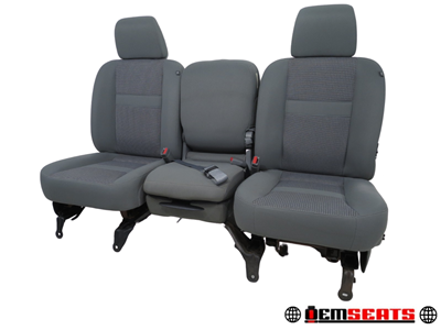 Dodge Ram Gray Cloth Jump Seat 2002 2003 2004 2005 2006 2007 2008 2009 | Picture # 19 | OEM Seats