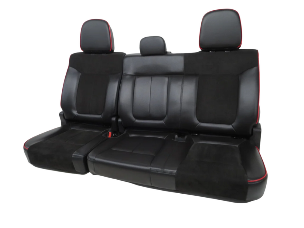 2009 - 2014 Ford F150 Tremor Rear Seats Black w/ Alcantara #229i | Picture # 1 | OEM Seats