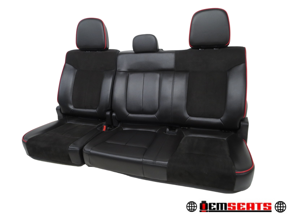Ford F-150 Fx4 Black Alcantara Rear Seats Crew Cab 2009 2010 2011 2012 2013 2014 | Picture # 1 | OEM Seats