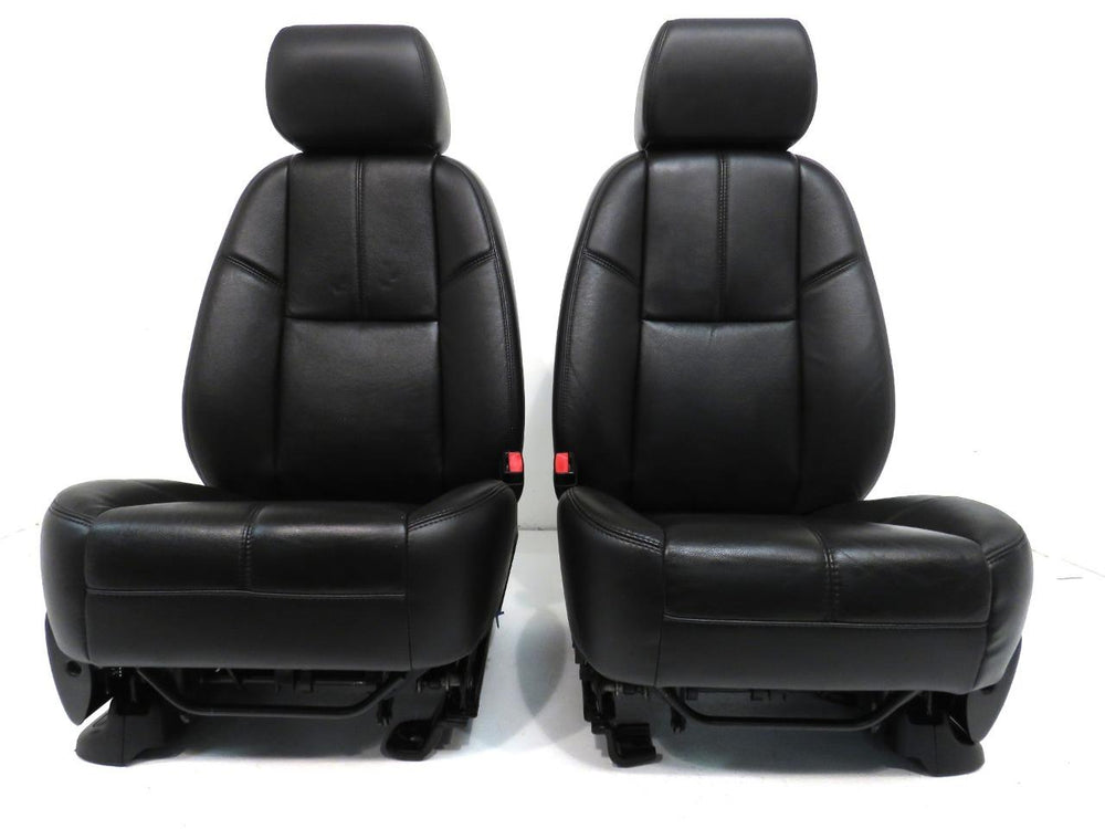 Chevy Silverado Tahoe Suburban GMC Sierra Yukon Black Leather Front Seats 2007 2008 2009 2010 2011 2012 2013 2014 ' | Picture # 21 | OEM Seats