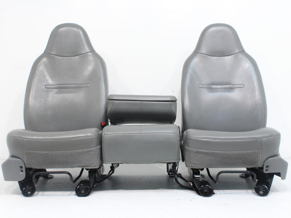Ford Super Duty Grey Vinyl Work Front & Center Seats 1999 - 2007 | Picture # 11 | OEM Seats