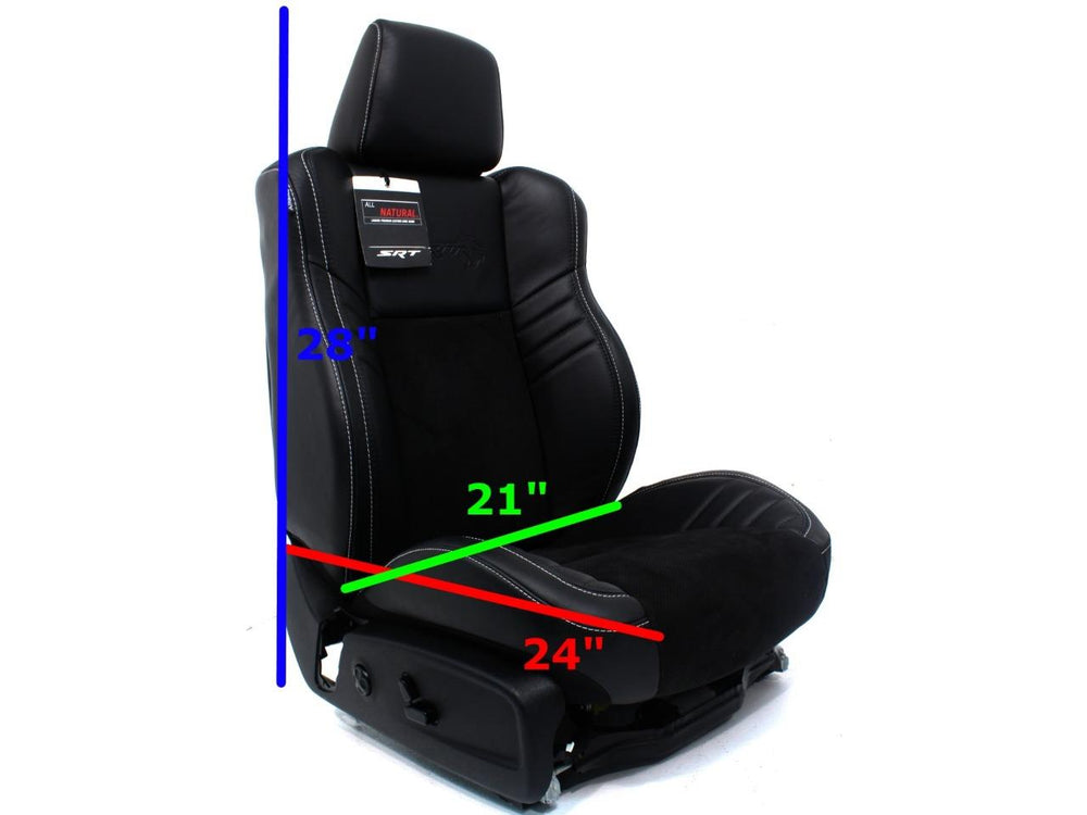 2011 - 2020 Dodge Charger Hellcat Front Seats Black Leather #7123 | Picture # 24 | OEM Seats