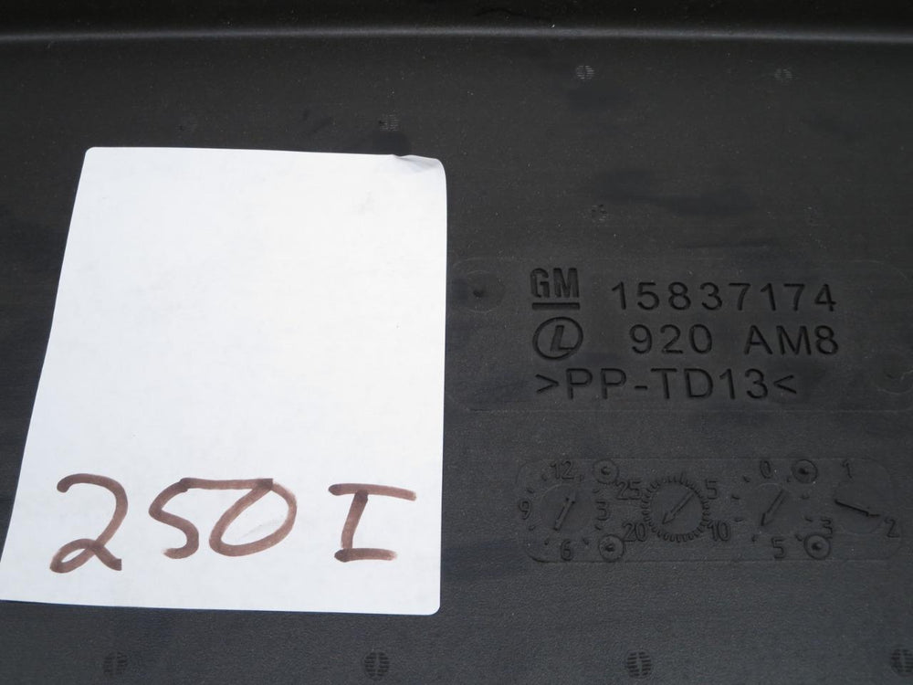 2007 - 2014 Chevy Tahoe GMC Yukon Rear 60-40 Seat Carpet Bezel #250i | Picture # 6 | OEM Seats