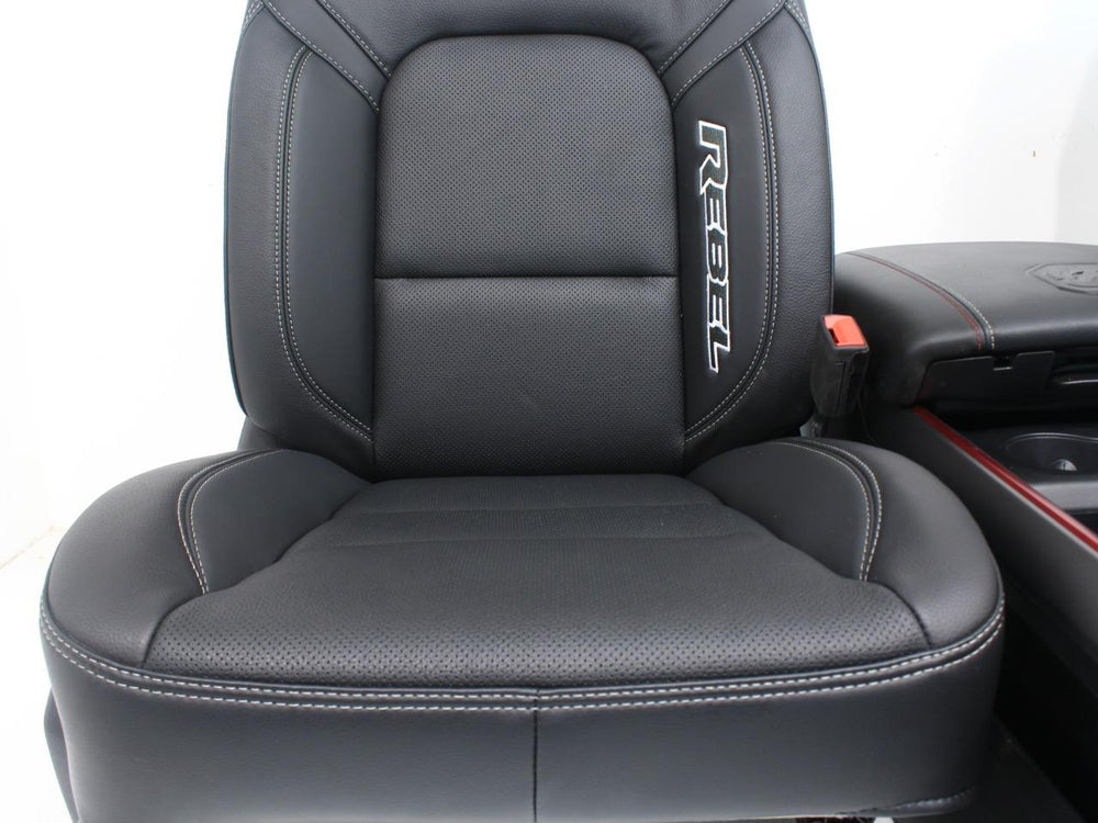 2019 - 2021 Dodge Ram Rebel Seats with Console Black Leather #6412 | Picture # 7 | OEM Seats