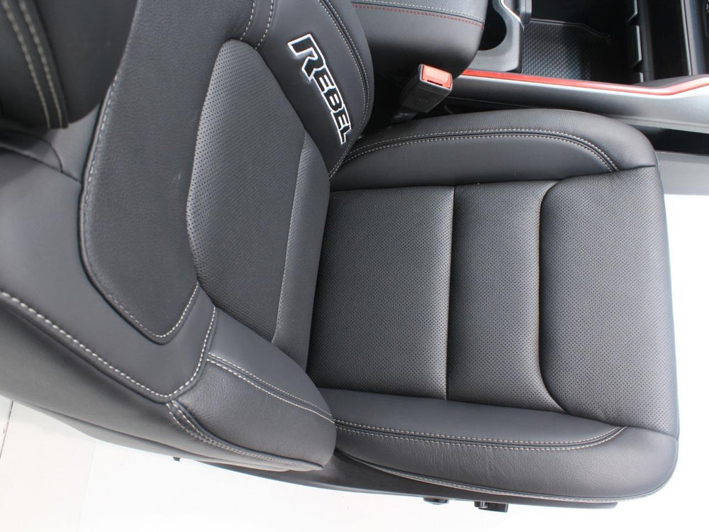 2019 - 2021 Dodge Ram Rebel Seats with Console Black Leather #6412 | Picture # 11 | OEM Seats