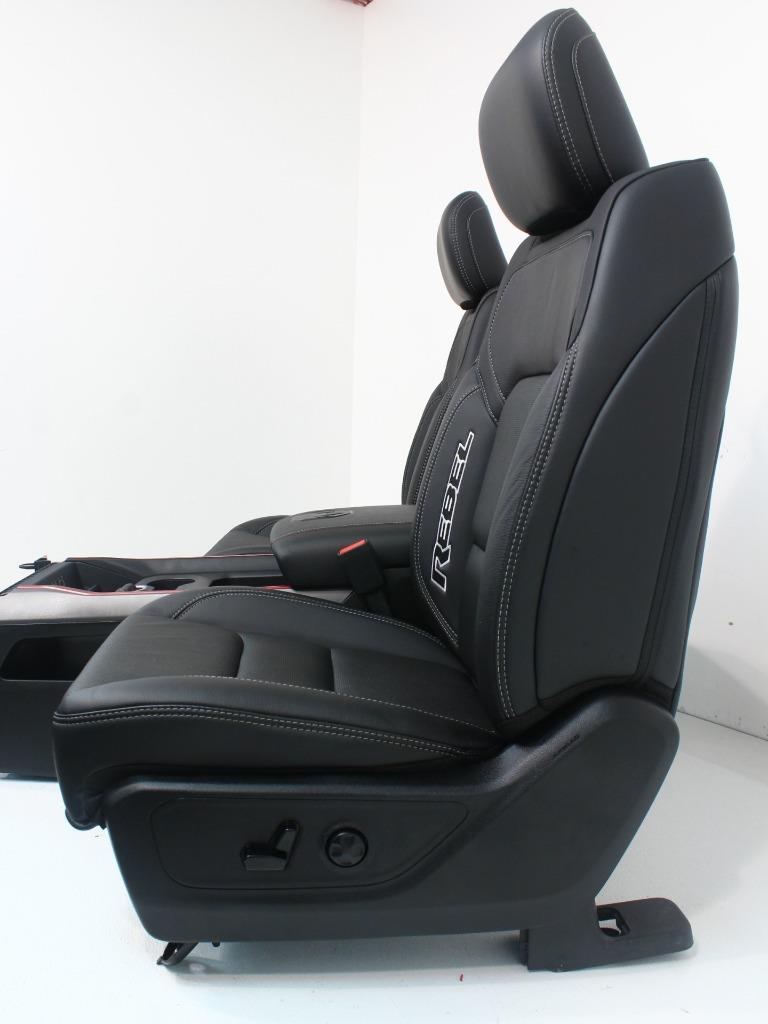 2019 - 2021 Dodge Ram Rebel Seats with Console Black Leather #6412 | Picture # 4 | OEM Seats