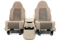 Tan Ford Bucket Seats with Center Console