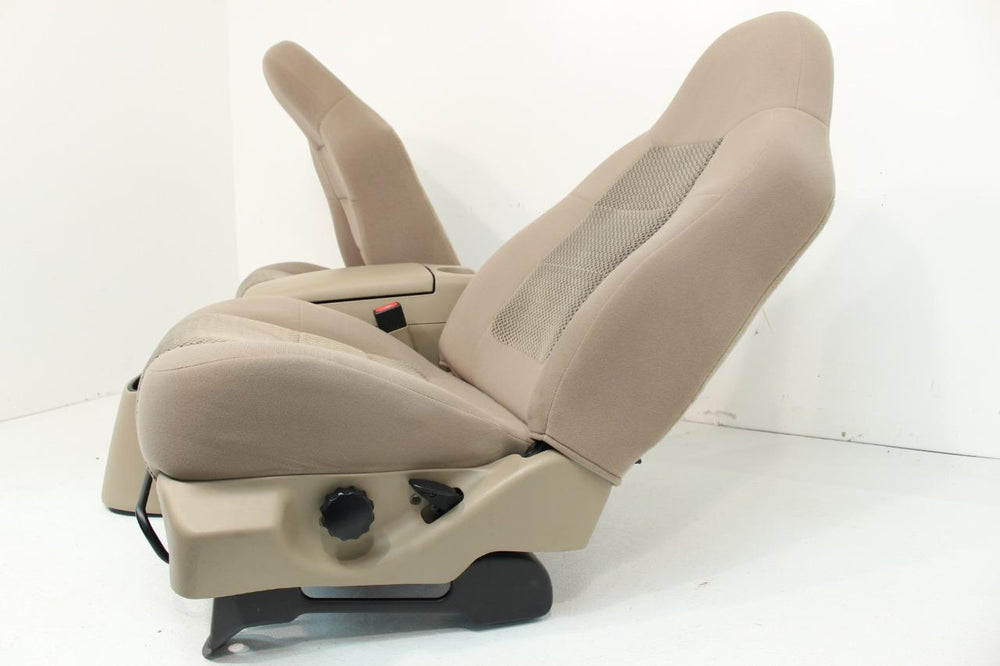 Ford F150 F-150 Tan Cloth Bucket Seats & Console 1997 - 2003 | Picture # 17 | OEM Seats